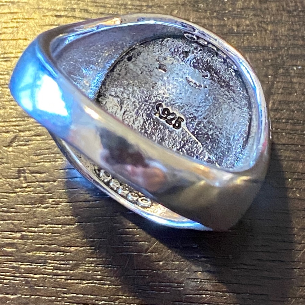 Viking Wolf ring Silver wolf knotwork Othala - Picture 10 of 10